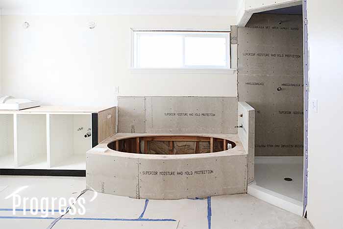 Master Bath Hardie Backerboard Installed How We Did It