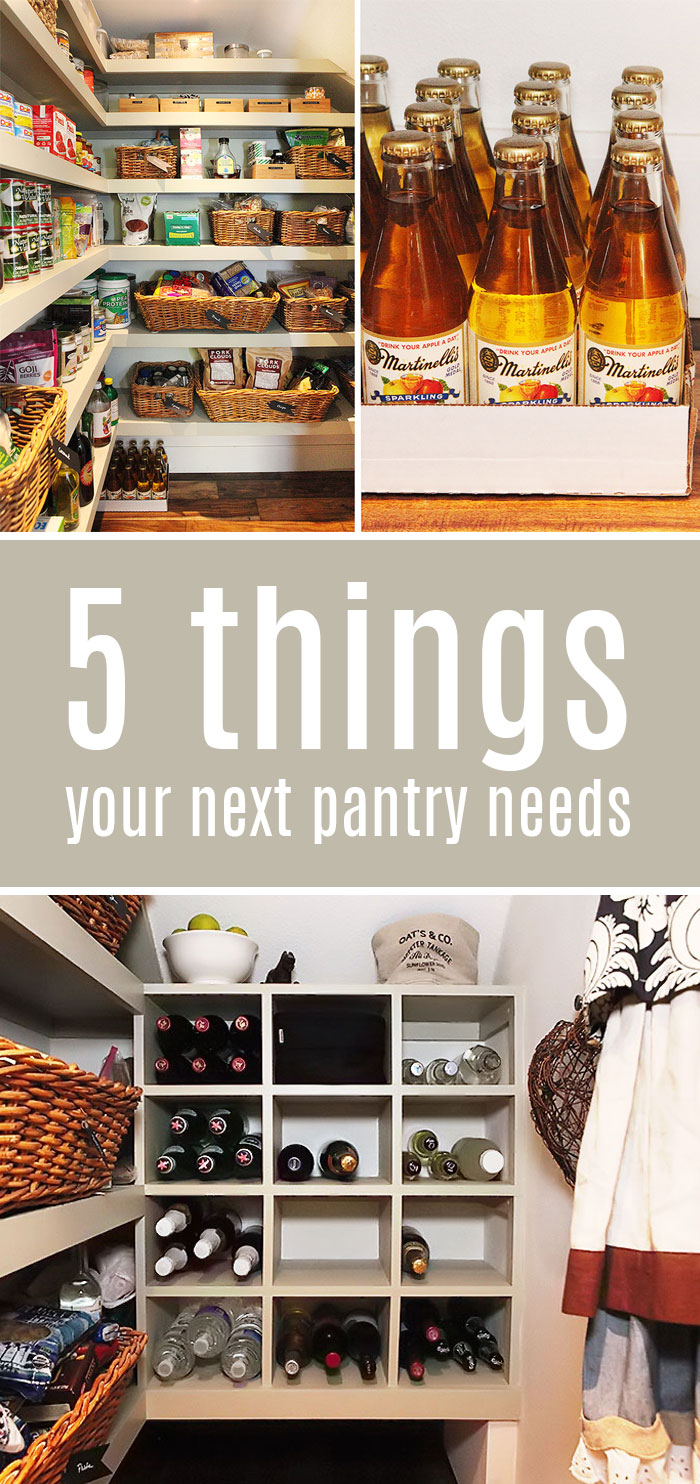 5 things you need in your next #pantry #kitchen pantry #reveal