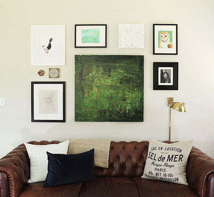 LIving room gallery wall