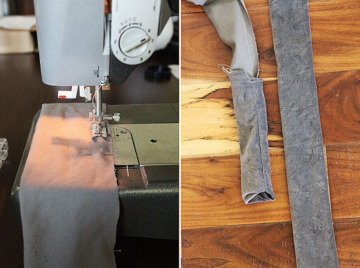 How to: turn a grommet-top curtain into a back tab curtain DIY tutorial