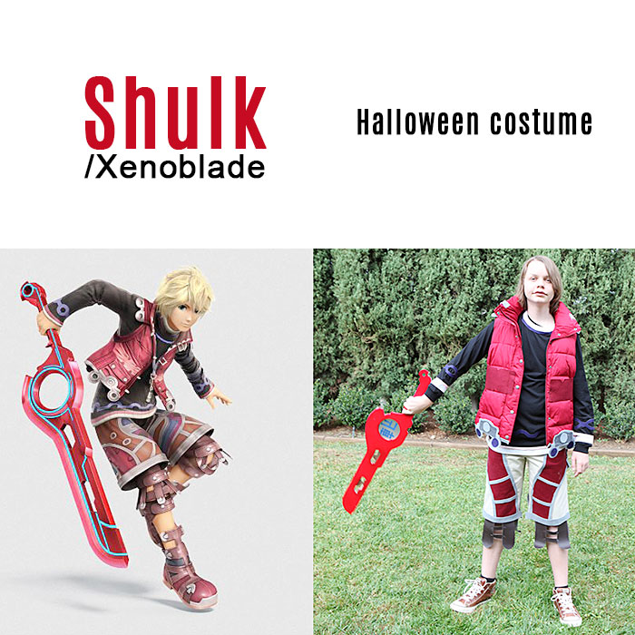 Halloween no sew costume Shulk Xenoblade