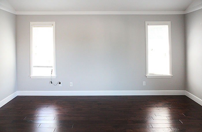 Master bedroom new #hardwood floor and Liberache called #fallinloveroom