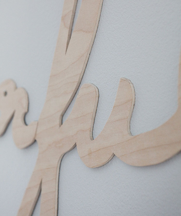 #DIY large scale #plywood word #art