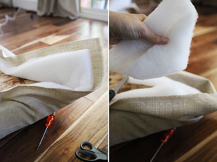 How to: turn a grommet-top curtain into a back tab curtain