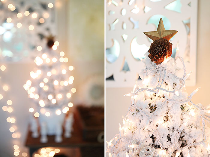 Dare to deck the halls DIY Christmas tree with string lights