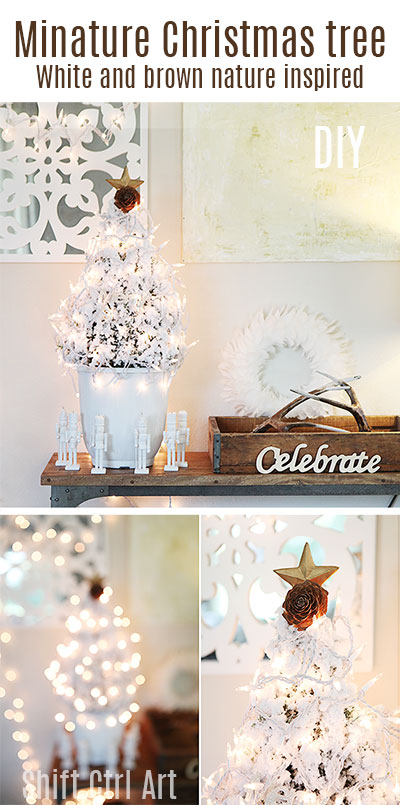 Dare to deck the halls DIY Christmas tree with string lights