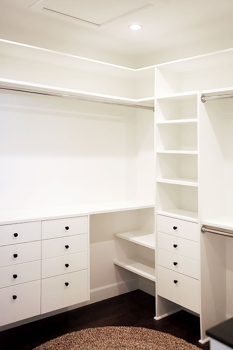 Master walk-in closet - the reveal