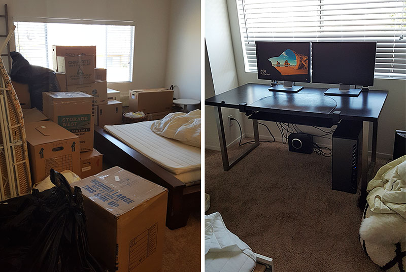 How do I move my stuff to another apartment?