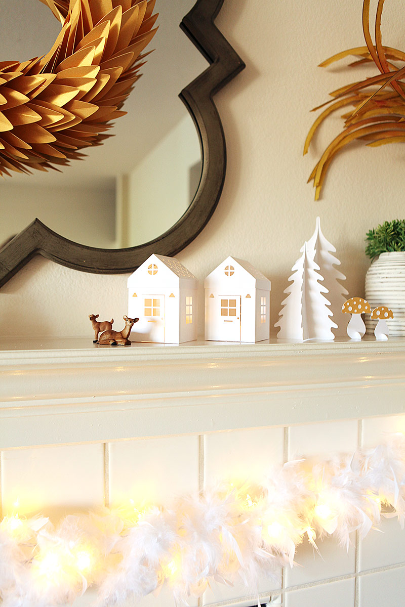 Our living room this Christmas - with 5 Christmas decor DIYs (Incl svgs and pdfs)