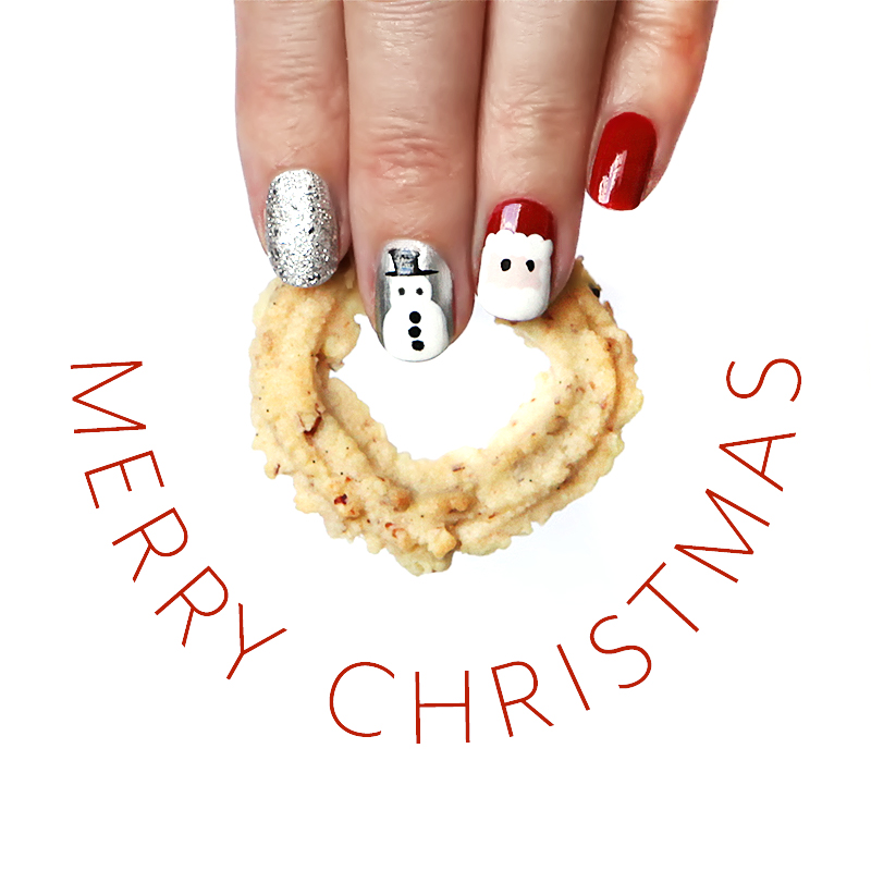 merry christmas nails
