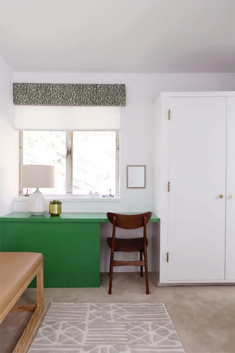 Green guest room make over 11 DIYs