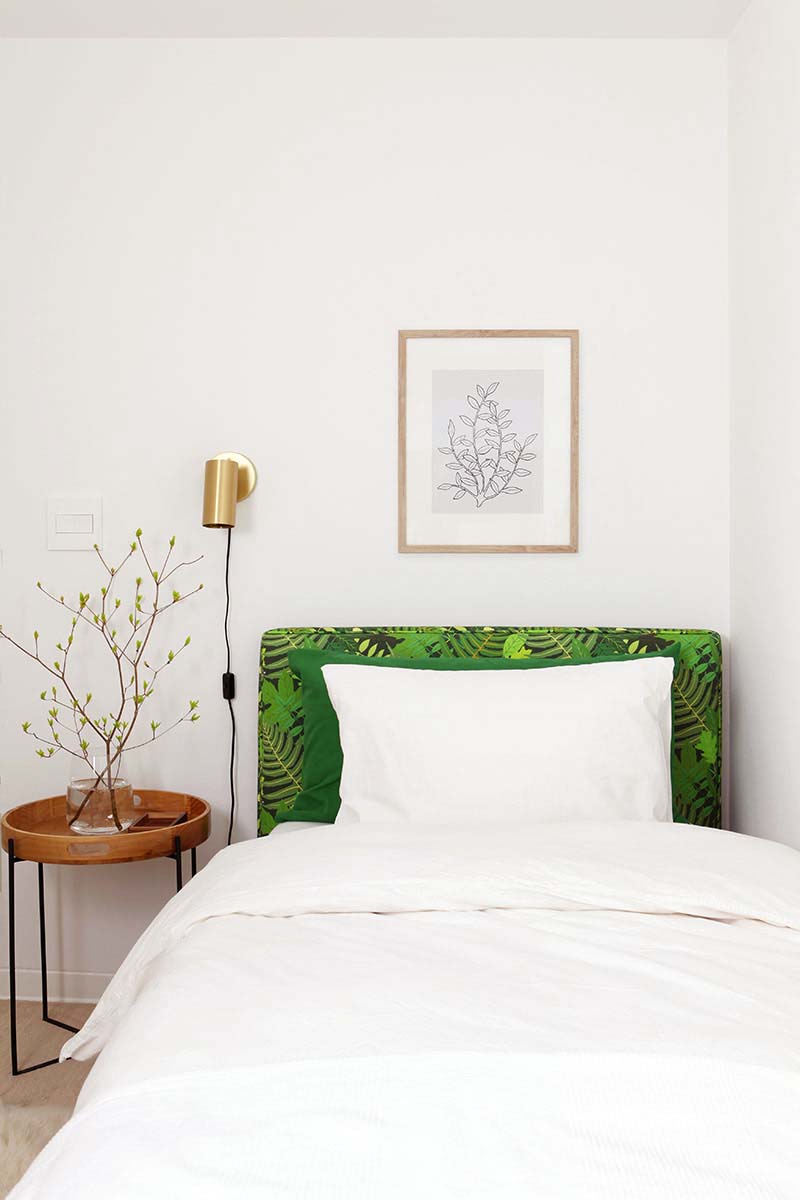 Green guest room make over 11 DIYs