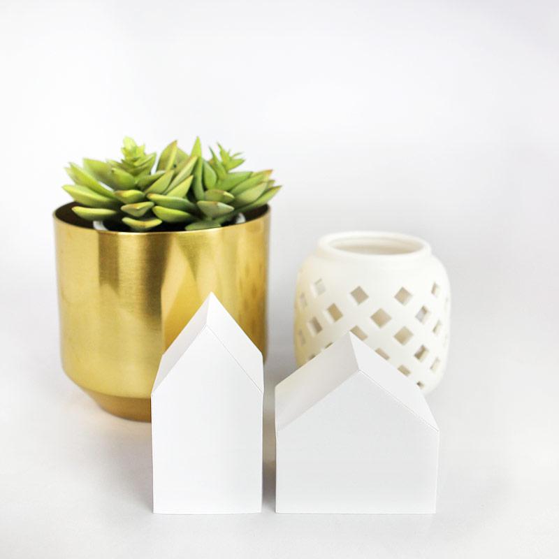 Minimalist paper houses cricut files