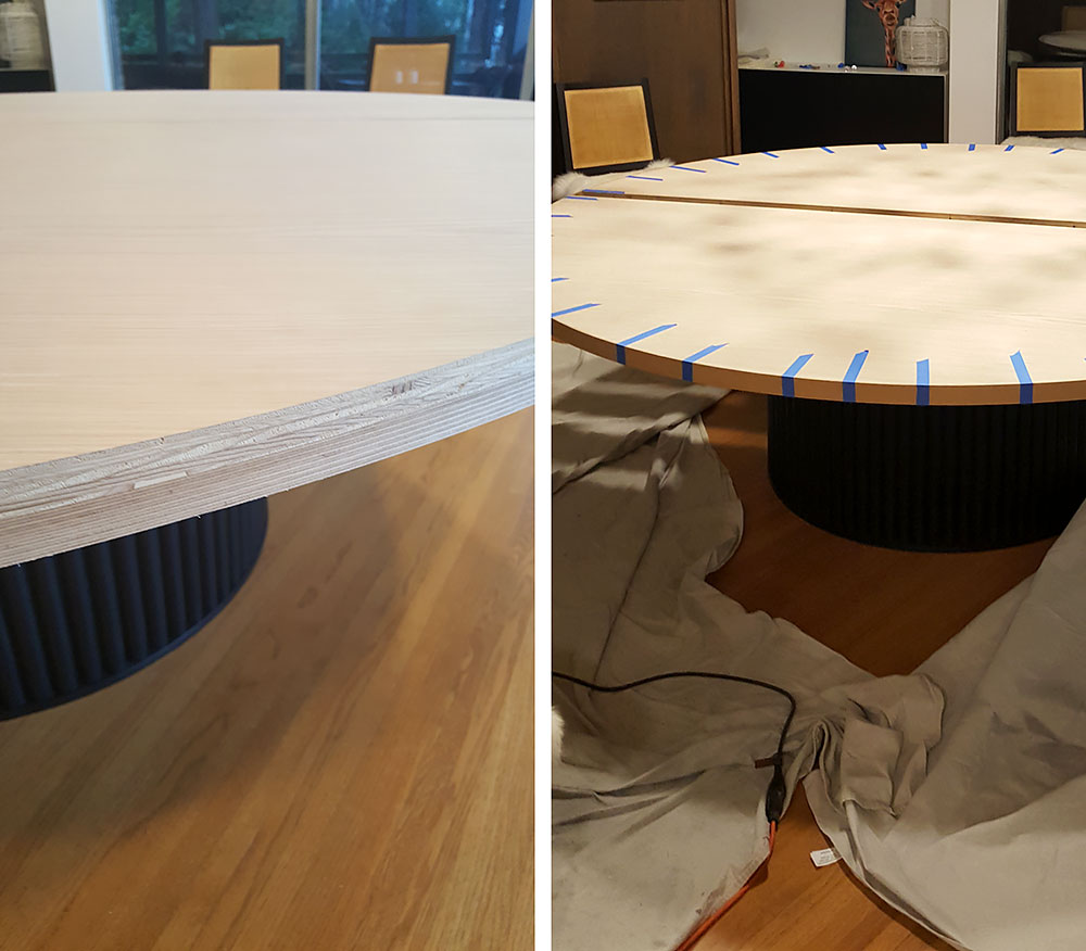 Scallop round dining table DIY seats 10 12 1