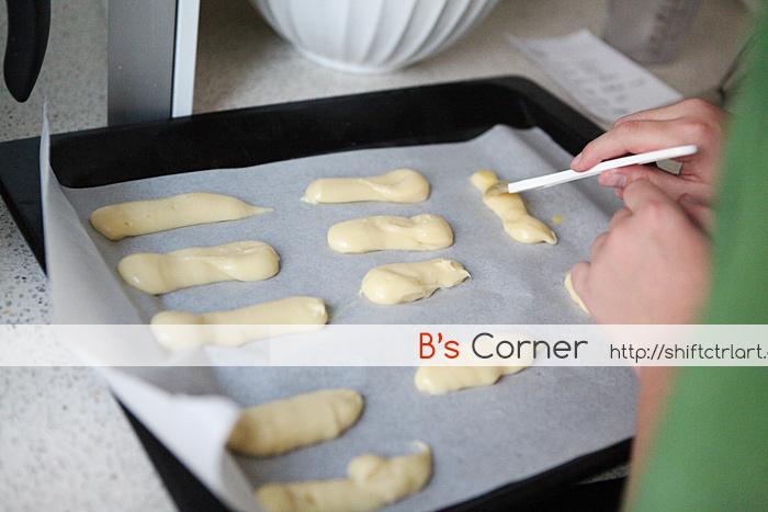 Chocolate eclairs Cooking Fridays homeschooling