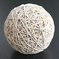 Office art - rubber band ball