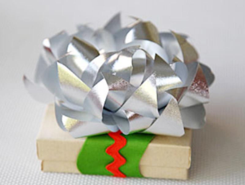 Transform cheap gift bows into beautiful flowers toppers
