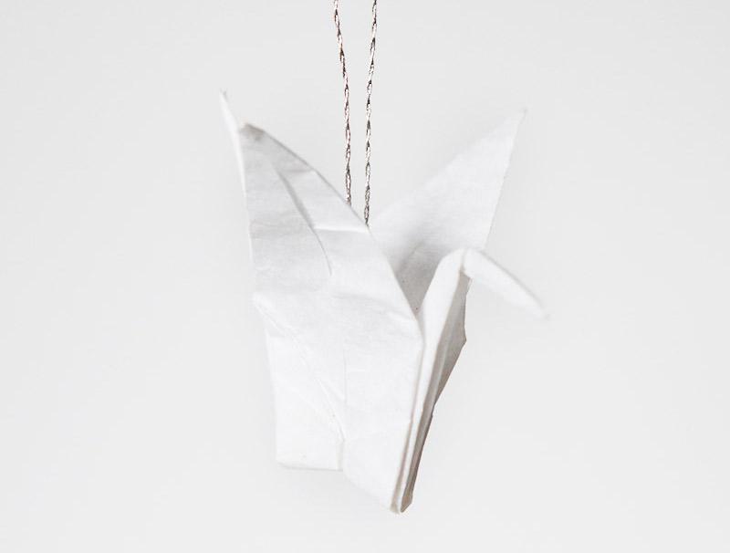Paper crane.