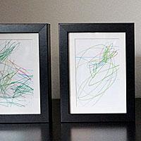 Create art from kids drawings