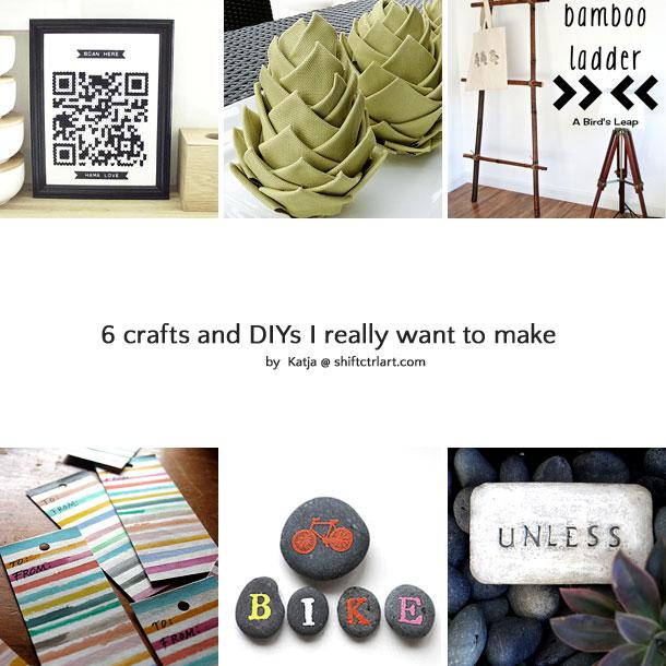 Great finds: 6 crafts and DIYs I want to do!