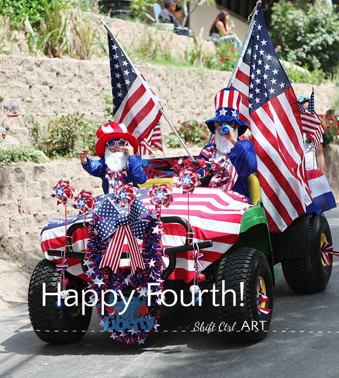 Happy fourth of July - a parade