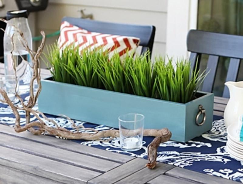 Build a planter box for your outdoor table