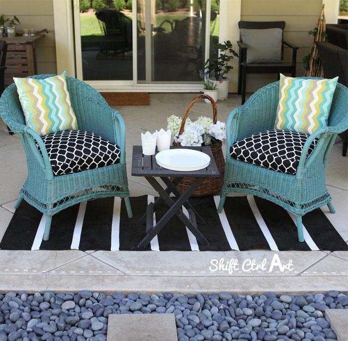 How to: sew a half-round seat cushion cover - for my outdoor wicker chairs