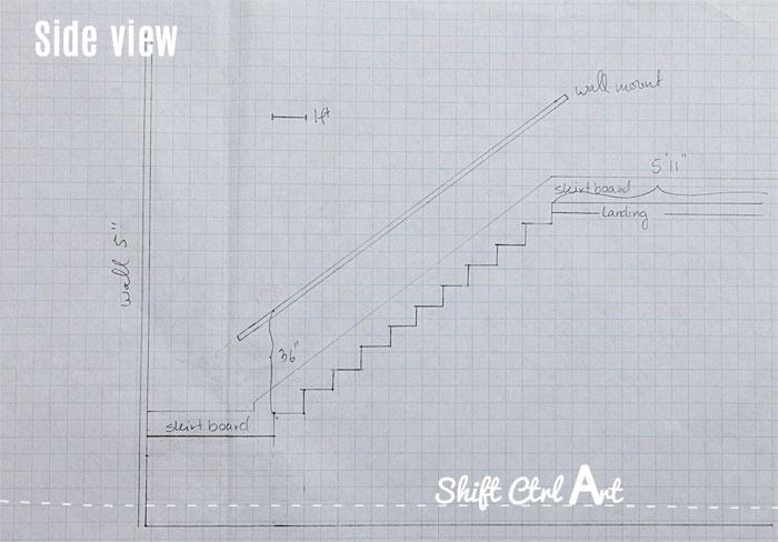 Our staircase remodel - drawings, material and finishing