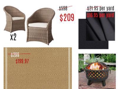 Great finds: Memorial day sale shopping for a patio spruce-up