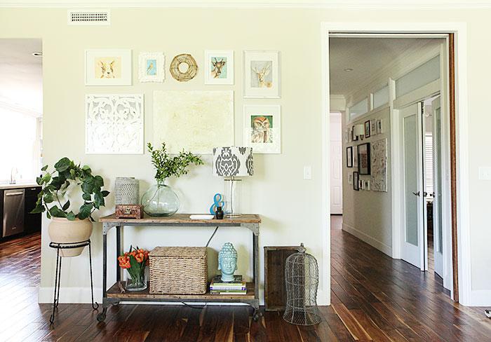 Two favorite vignettes in the dining room