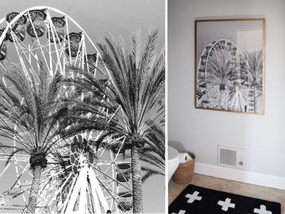 Free Ferris wheel printable and our toilet room reveal