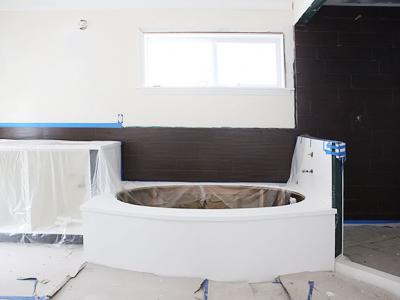 Master bath - tile installation