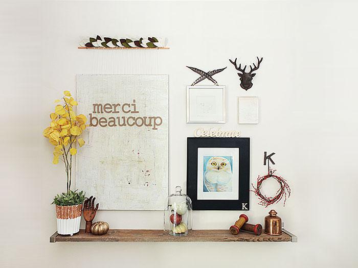 Dare to give thanks - merci beaucoup fall vignette