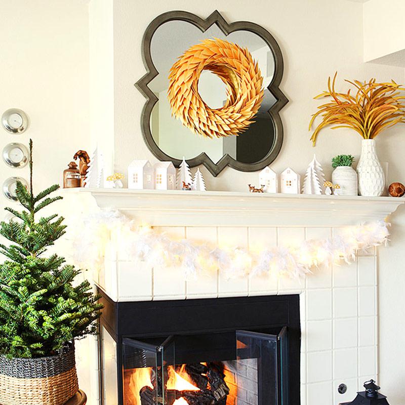 Our living room this Christmas - with 5 Christmas decor DIYs (Incl svgs and pdfs)